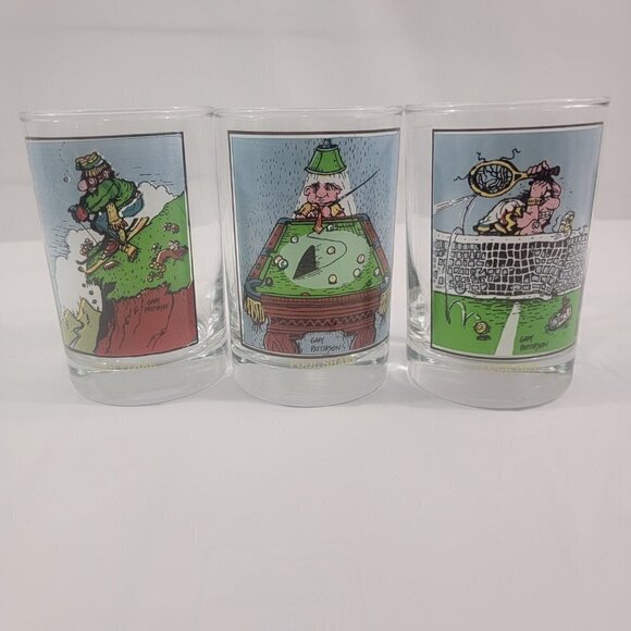 VTG 1982 Arby’s Drinking Glasses - FIRST FLAKE, LUCK OUT, POOL SHARK – Set of 3 - Picture 15 of 15